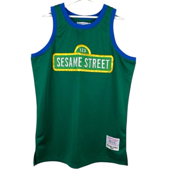Headgear Classics Other - Headgear Classics Mens Sesame Street 1969 Embroidered Basketball Jersey 2XL